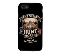 Custodia per iPhone SE (2020) / 7/8 Mangia Dormi Caccia Morel Ripeti Cercatore Di Funghi