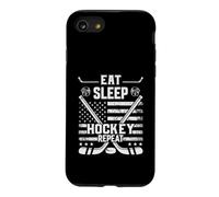 Custodia per iPhone SE (2020) / 7/8 Mangia Dormi Hockey Ripeti