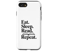 Custodia per iPhone SE (2020) / 7/8 Mangia dormi Leggi Ripeti Amante del libro per i bibliofili