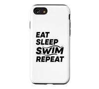 Custodia per iPhone SE (2020) / 7/8 Mangia Dormi Nuota Ripeti