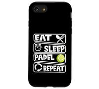 Custodia per iPhone SE (2020) / 7/8 Mangia Dormi Padel Ripeti Giocatore di frasi divertenti