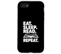 Custodia per iPhone SE (2020) / 7/8 Mangiare Dormire Leggi Ripeti Libro Lover's Life Citazione