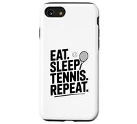 Custodia per iPhone SE (2020) / 7/8 Mangiare Dormire Tennis Ripeti Divertente Amante dello Sport