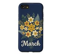 Custodia per iPhone SE (2020) / 7/8 March Birth Flower Daffodil Floral Birthday