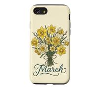 Custodia per iPhone SE (2020) / 7/8 Marzo Nascita Fiore Narciso Compleanno floreale