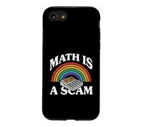 Custodia per iPhone SE (2020) / 7/8 Math Is A Scam Retro Rainbow Exploding Calculator Sarcasm