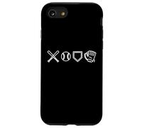 Custodia per iPhone SE (2020) / 7/8 Mazze da baseball Design guanto piastra palla