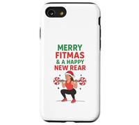 Custodia per iPhone SE (2020) / 7/8 Merry Fitmas Christmas & a Happy New Back Year Gym Girl