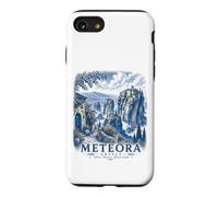 Custodia per iPhone SE (2020) / 7/8 Meteora Grecia Monastero Vintage Viaggi Paesaggio Arte