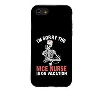 Custodia per iPhone SE (2020) / 7/8 Mi dispiace che la simpatica infermiera sia in vacanza Scheletro di Halloween