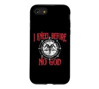 Custodia per iPhone SE (2020) / 7/8 Mi inginocchio davanti a nessun Dio, Baphomet, Pentagramma, Occulto Satanico