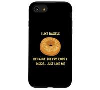 Custodia per iPhone SE (2020) / 7/8 Mi piacciono i bagel perché sono vuoti dentro come me divertenti