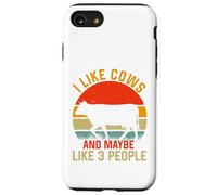Custodia per iPhone SE (2020) / 7/8 mi piacciono le mucche e forse come 3 persone mucca Retro
