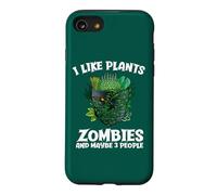 Custodia per iPhone SE (2020) / 7/8 Mi piacciono le piante zombi e forse 3 persone divertente Halloween