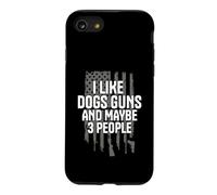 Custodia per iPhone SE (2020) / 7/8 Mi piacciono le pistole dei cani e forse 3 persone Umorismo divertente