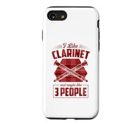 Custodia per iPhone SE (2020) / 7/8 Mi piace il clarinetto e forse mi piace 3 persone