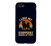 Custodia per iPhone SE (2020) / 7/8 Mi piace il mio cane Schipperke e forse 3 Persone Proprietario di un animale domestico carino