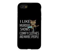 Custodia per iPhone SE (2020) / 7/8 Mi piace omicidio mostra vestiti comodi e forse 3 persone gatto