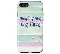 Custodia per iPhone SE (2020) / 7/8 More Amor Por Favor - Pennelli per acquerelli pastello