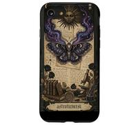 Custodia per iPhone SE (2020) / 7/8 Moth Sun Dark Gothic Crescent Moon Skull