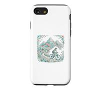 Custodia per iPhone SE (2020) / 7/8 Mountain Bike Pastello Sentiero Fiorito
