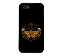 Custodia per iPhone SE (2020) / 7/8 Mystic Moth con fasi lunari floreali