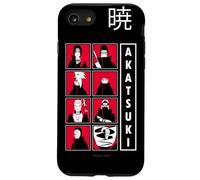 Custodia per iPhone SE (2020) / 7/8 Naruto Shippuden Akatsuki Group Character Grid Anime