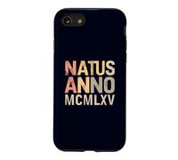 Custodia per iPhone SE (2020) / 7/8 Natus Anno 1965 - Numeri romani MCMLXV