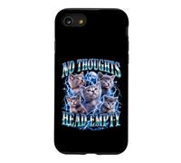 Custodia per iPhone SE (2020) / 7/8 Nessun pensiero Head Empty Kitty Meme Y2K Moon Lightning