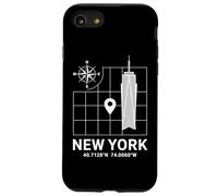Custodia per iPhone SE (2020) / 7/8 New York City Usa Viaggio 40.7128N 74.0060W