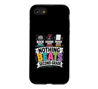 Custodia per iPhone SE (2020) / 7/8 Niente batte l'umorismo scolastico di Second Grade Rock Paper Scissors