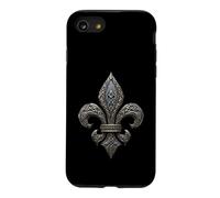 Custodia per iPhone SE (2020) / 7/8 Nodo celtico Fleur De Lis Medievale Araldico Emblema Opera d'arte