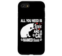 Custodia per iPhone SE (2020) / 7/8 Nome gatto personalizzato Dante Cute Kitty Pet Amante