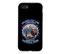 Custodia per iPhone SE (2020) / 7/8 Non accarezzare le soffici mucche Bison Grand Teton National Park