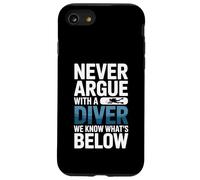 Custodia per iPhone SE (2020) / 7/8 Non litigare mai con un subacqueo sappiamo cosa c'è di seguito