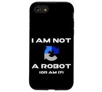 Custodia per iPhone SE (2020) / 7/8 Non sono un robot o sono io? Divertente Computer Geek Tech AI Futuro