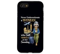 Custodia per iPhone SE (2020) / 7/8 Non sottovalutare mai una donna che viaggia ancora a 70 anni