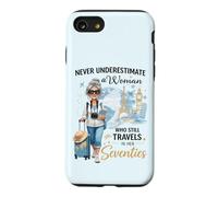 Custodia per iPhone SE (2020) / 7/8 Non sottovalutare mai una donna che viaggia ancora a 70 anni