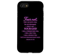 Custodia per iPhone SE (2020) / 7/8 Non temere per io sono con te Isaia 41:10 Struttura Fede Dio