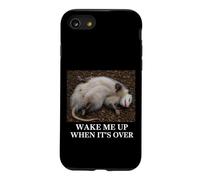 Custodia per iPhone SE (2020) / 7/8 Opossum Wake Me Up When It's Over Sarcastico annoiato Slacker