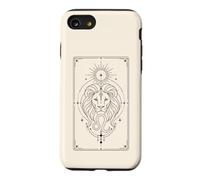 Custodia per iPhone SE (2020) / 7/8 Oroscopo minimalista Leone segno solare celeste mistico