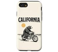 Custodia per iPhone SE (2020) / 7/8 Orso Californiano Sulla Spiaggia di Moto d'epoca