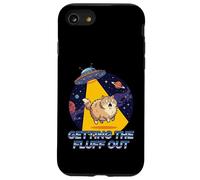 Custodia per iPhone SE (2020) / 7/8 Ottenere il Fluff Fuori Alien Fluffy Cat UFO UFO Humor Galaxy