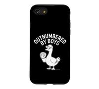 Custodia per iPhone SE (2020) / 7/8 Outnumbered By Boys Funny Daying Boy Mom Goose