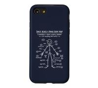 Custodia per iPhone SE (2020) / 7/8 Ow Ow Ow Stick Man Figura Divertente Dolore Cronico Umorismo Meme 3