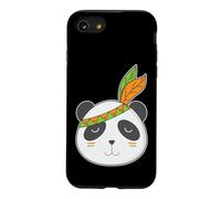 Custodia per iPhone SE (2020) / 7/8 Panda Bear con piume