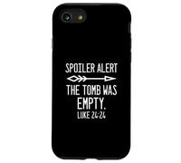 Custodia per iPhone SE (2020) / 7/8 Pasqua è risorto Spoiler Alert la tomba è vuoto cristiano