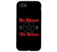 Custodia per iPhone SE (2020) / 7/8 Pentagramma Wicca Simboli come in Alto così Basso Streghe