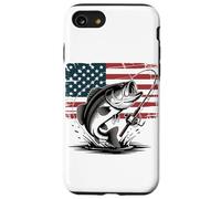 Custodia per iPhone SE (2020) / 7/8 Pesca di basso americano Backprint