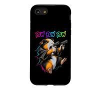 Custodia per iPhone SE (2020) / 7/8 Pew Pew Pew Divertente cavia Laser Blaster Cavy Animal Humor